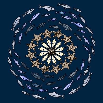 Circle of Sea Life | Burrgump | Digital Drawing | PENUP