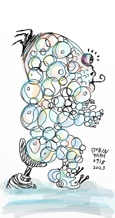 Bubbleman Pose. | RobinPAPA | Digital Drawing | PENUP