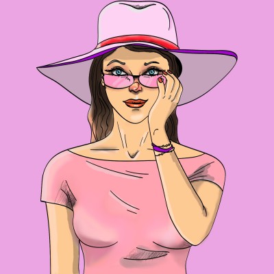 lady in purple | opit | Digital Drawing | PENUP
