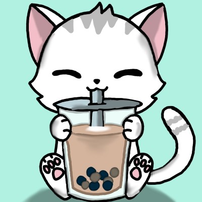 cute kitty drinking Boba tea  | penupartist | Digital Drawing | PENUP