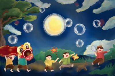 Bubble of joy - Mid Autumn Festival | Anhhoang | Digital Drawing | PENUP
