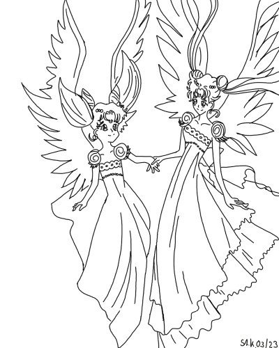 "Two Angels for You"

 | wurzelgnom | Digital Drawing | PENUP