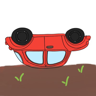 A car fliped down | Peopleperson_3 | Digital Drawing | PENUP