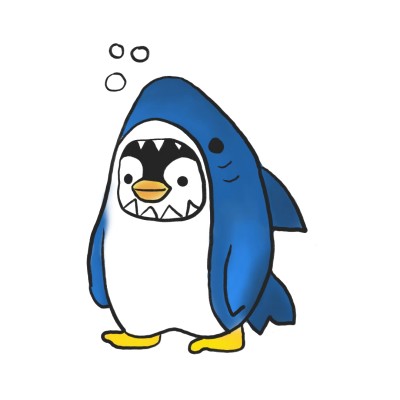 Cute Penguin Shark | Krmel | Digital Drawing | PENUP