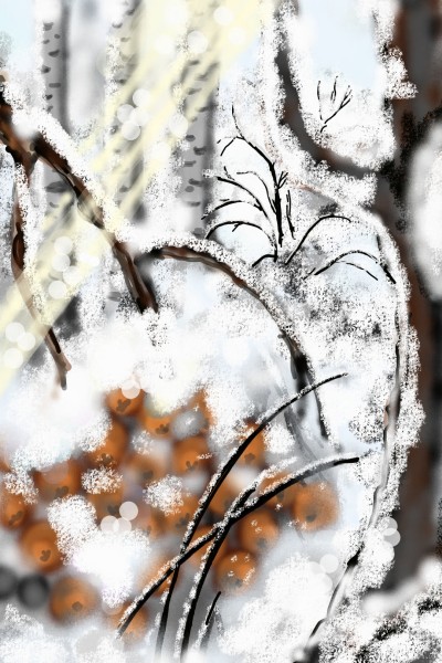 forest under the snow | MiTo | Digital Drawing | PENUP