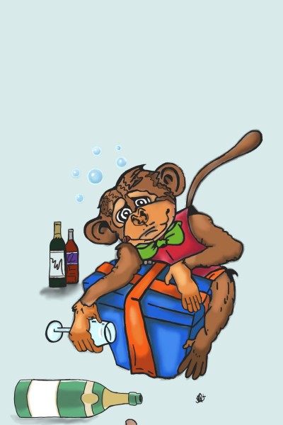 Drunkin' Monkey | Mandralyn | Digital Drawing | PENUP