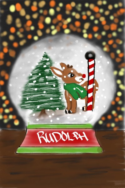 Rudolph Glass Ball | secretsquirrel | Digital Drawing | PENUP