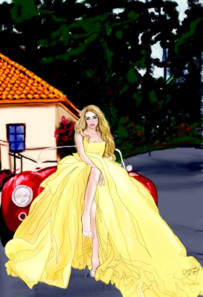 Yellow Dress | missdarrian | Digital Drawing | PENUP