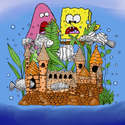 spongebob and patrick  | J-O-C | Digital Drawing | PENUP