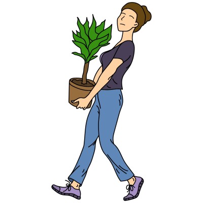 girl holding a plant | Kenda | Digital Drawing | PENUP