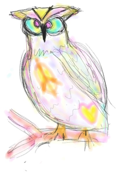 Tie Dye Owl | crzylfe29 | Digital Drawing | PENUP