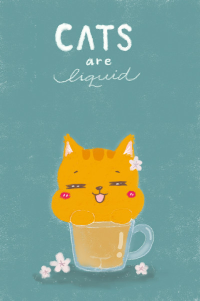 Cats are Liquis | Orenjineko | Digital Drawing | PENUP