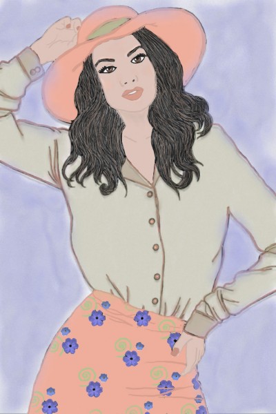 Portrait Digital Drawing | Rhonda | PENUP