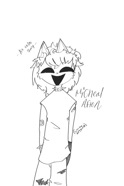Micheal afton (with no color) | Cringe_Child | Digital Drawing | PENUP
