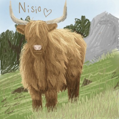 Nisia's Highland Cow | Cecie.JoyCorner | Digital Drawing | PENUP
