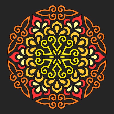 Mandala | Curlies | Digital Drawing | PENUP
