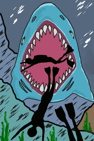 Sharks Don't Play Around | syaz.nd | Digital Drawing | PENUP