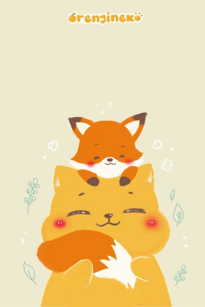 Orenji and Fluffy Fox | Orenjineko | Digital Drawing | PENUP