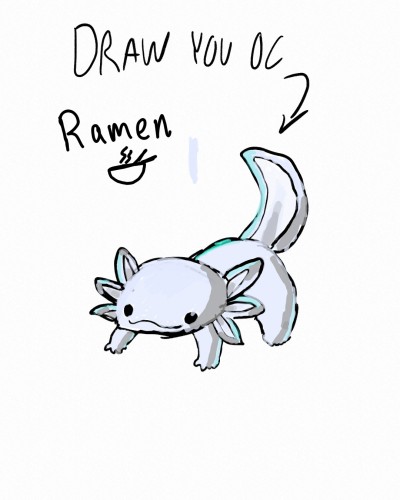 axolotl oc | Ramen | Digital Drawing | PENUP