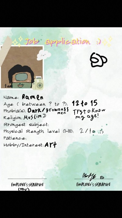 my job application :) | Ramen | Digital Drawing | PENUP