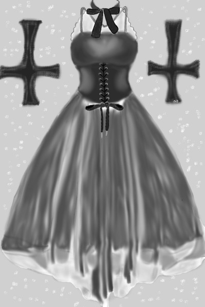 Goth dress | DarkDianaP | Digital Drawing | PENUP