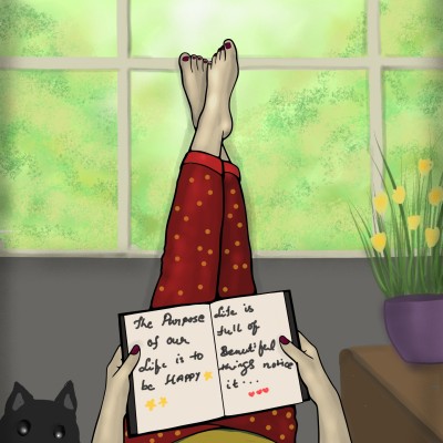 Read something good everyday ♡♡♡ | Sylvia | Digital Drawing | PENUP