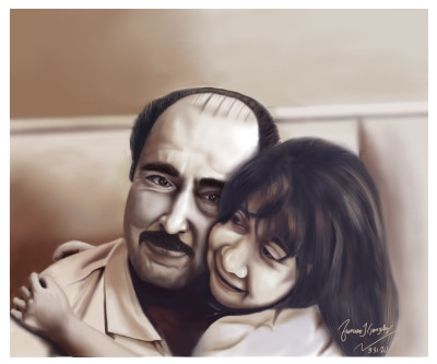 My Dad and her granddaughter  | franyadiel | Digital Drawing | PENUP