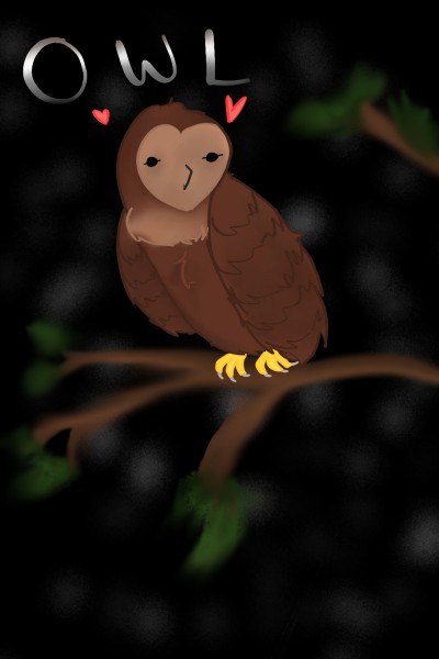 Owl on a branch :> | Cringe_Child | Digital Drawing | PENUP
