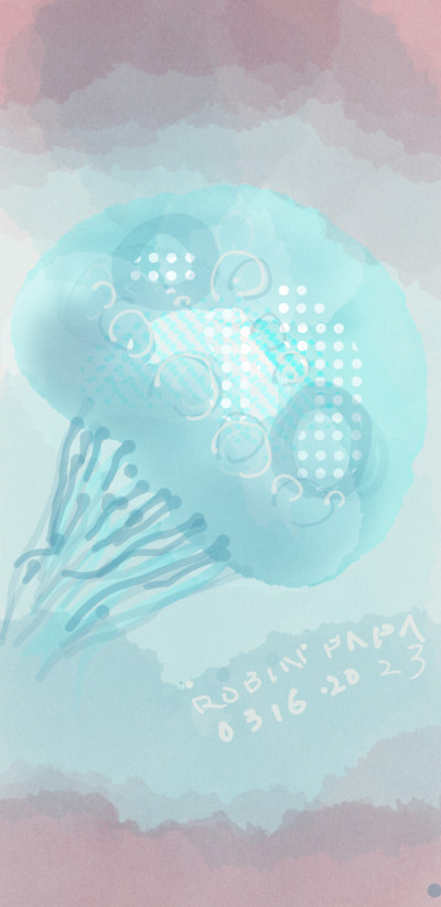 Jellyfish : floating | RobinPAPA | Digital Drawing | PENUP