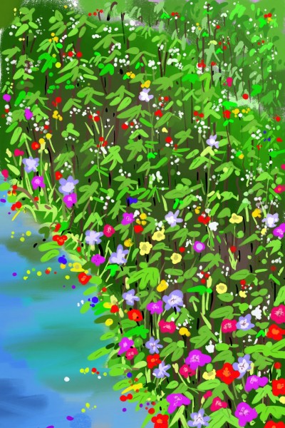냇가에핀 야생화꽃동네 | yihyunyi | Digital Drawing | PENUP