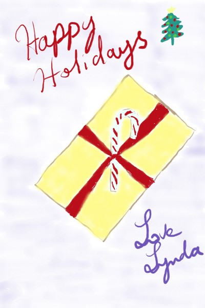 Christmas Present in Yellow | Lynda | Digital Drawing | PENUP