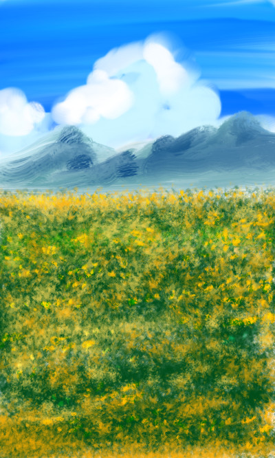 꽃 핀 언덕 | sunny | Digital Drawing | PENUP