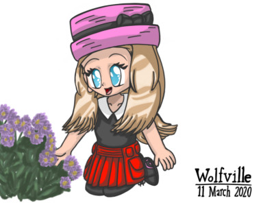 Serena in Chibi Style | Wolfville | Digital Drawing | PENUP