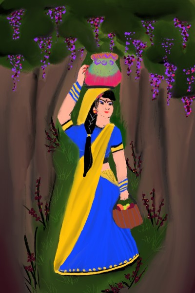 Indian Lady | NikitaReneyz | Digital Drawing | PENUP
