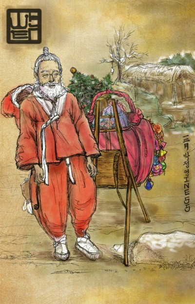 If there is Santa in Korea | Iness_j.y_park | Digital Drawing | PENUP