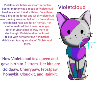 Violetcloud  | Cat_Cat.Meow | Digital Drawing | PENUP