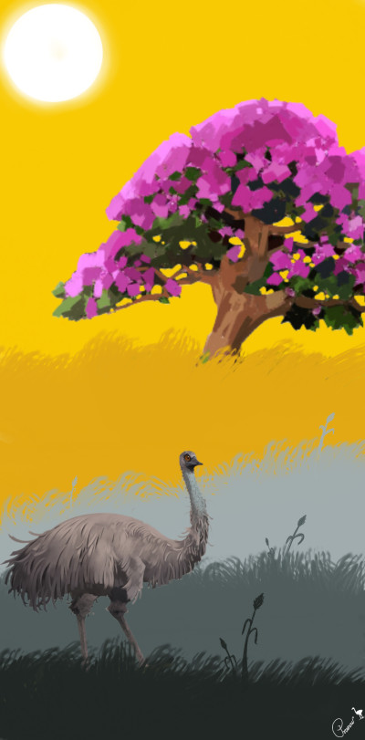 Ostrich ...  | Pranav | Digital Drawing | PENUP