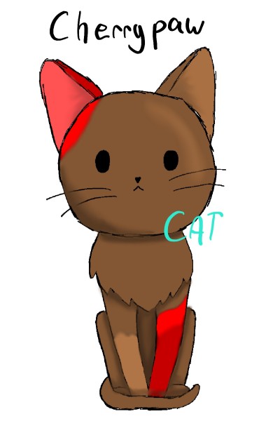 Cherrypaw  | CAT_CAT.Meow | Digital Drawing | PENUP