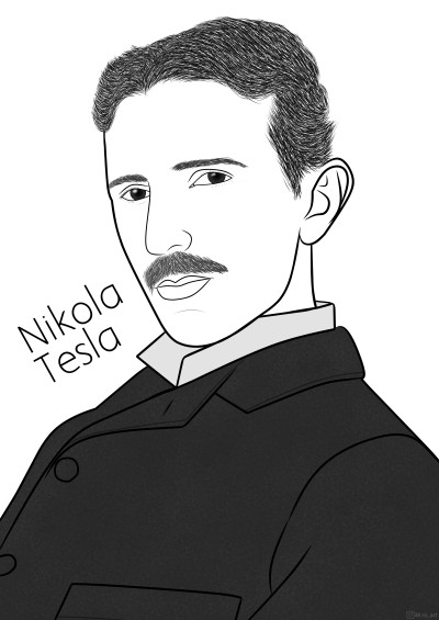 Nikola Tesla نیکولا تسلا | M.R | Digital Drawing | PENUP