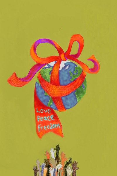 LOVE PEACE FREEDOM  | cose | Digital Drawing | PENUP