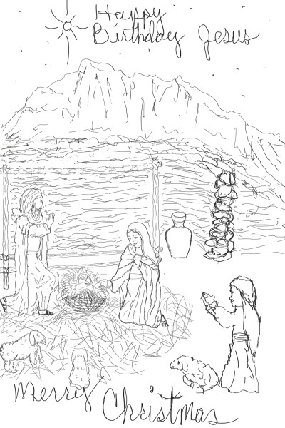 Happy Birthday Jesus & Merry Christmas  | Rhonda | Digital Drawing | PENUP