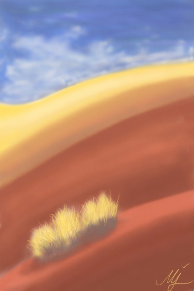 Yellow desert and herbs ♡ | mjalkan | Digital Drawing | PENUP