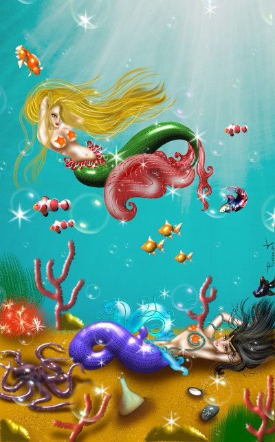 mermaids | furiabuiaa | Digital Drawing | PENUP