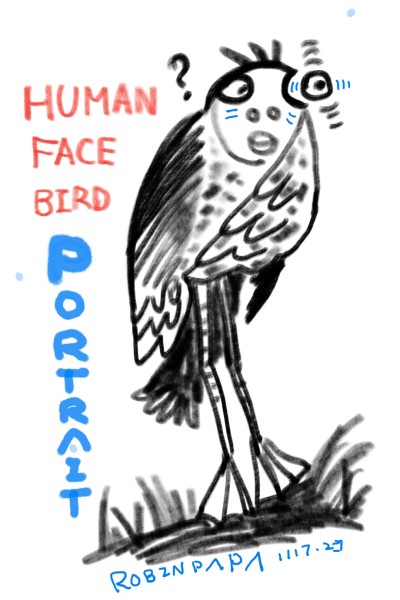 Portrait : Human face bird | mindsupply | Digital Drawing | PENUP