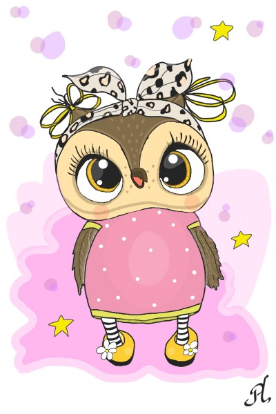 Happy Owl:) | Natali | Digital Drawing | PENUP
