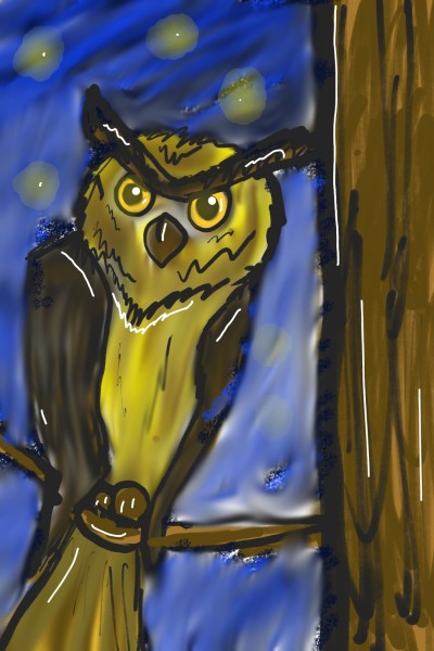 owl in the night | Artenissa | Digital Drawing | PENUP