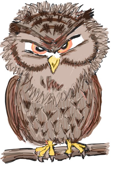 Owl Buho Chiludo | SoyCompa | Digital Drawing | PENUP