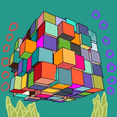 cubo en el agua | kapsulaespreso | Digital Drawing | PENUP