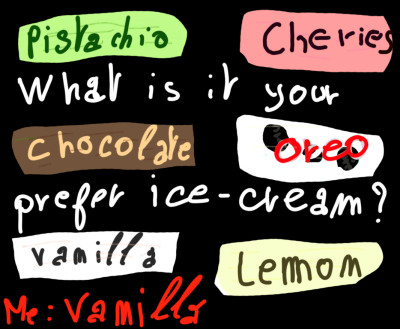 what is it your prefer ice cream


 | lilou | Digital Drawing | PENUP