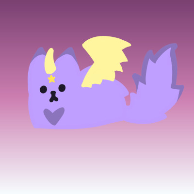 VioletLoaf, leader of unicorn loaf cat gang | -Wolfey- | Digital Drawing | PENUP